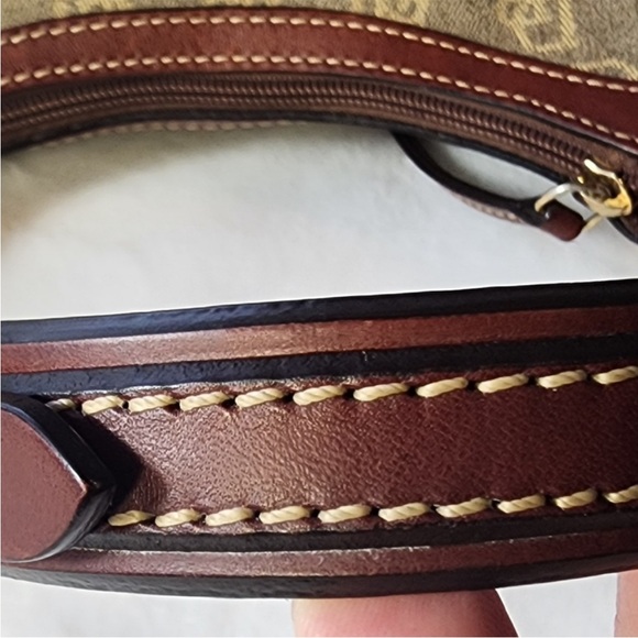 Dooney & Bourke Signature Anniversary Canvas & Leather Hobo Bag Like New - Picture 8 of 15